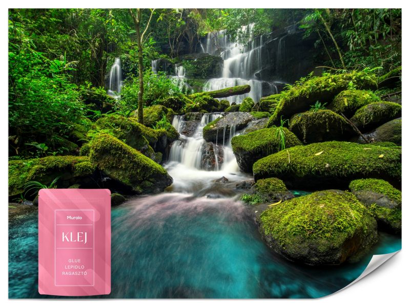 Fototapeta Muralo Wodospad w Dżungli 400x280 cm 1szt.