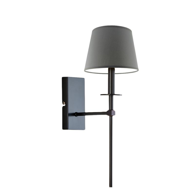 Kinkiet Volta Light Factory Loon Czarny/Szary Abażur 1xE27 1szt.