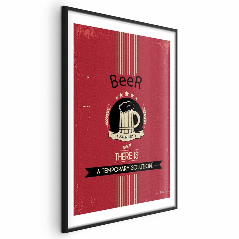Plakat Artgeist Premium Beer 60x90 cm z ramą czarną 1 szt