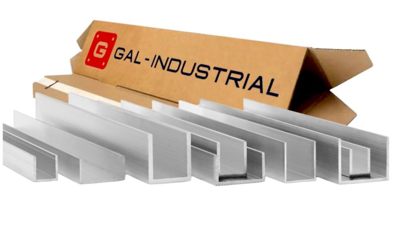 CEOWNIK ALUMINIOWY GAL-INDUSTRIAL 40x80x40x3 mm 340 cm ALUMINIUM PA38 + CIĘCIE NA WYMIAR 1 szt.