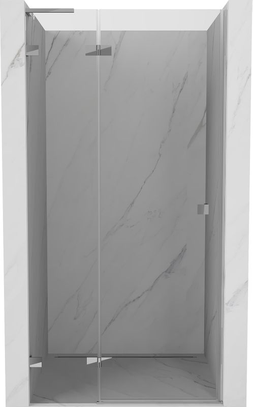 Drzwi prysznicowe uchylne Mexen Lunar L transparent chrom 125x200 cm 1 szt.