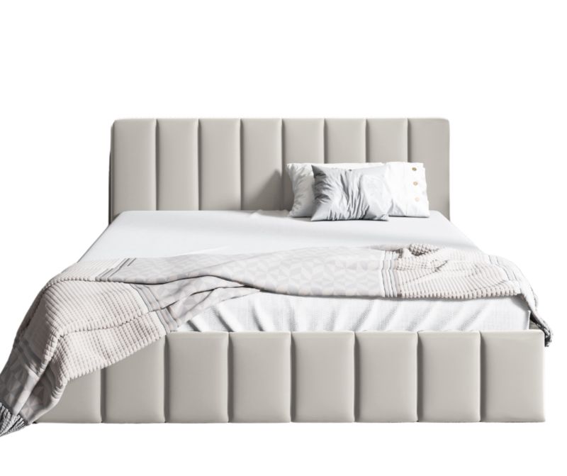 Łóżko SOFELLO tapicerowane NINA 160x200 z pojemnikiem stelaż metalowy riviera21 1szt.