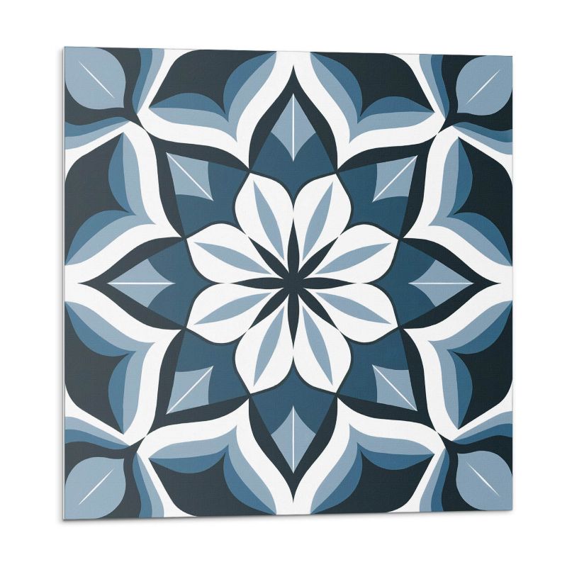 Kafelki samoprzylepne Wallfluent 30x30 cm Symetryczny wzór kwiatowy 9 szt.