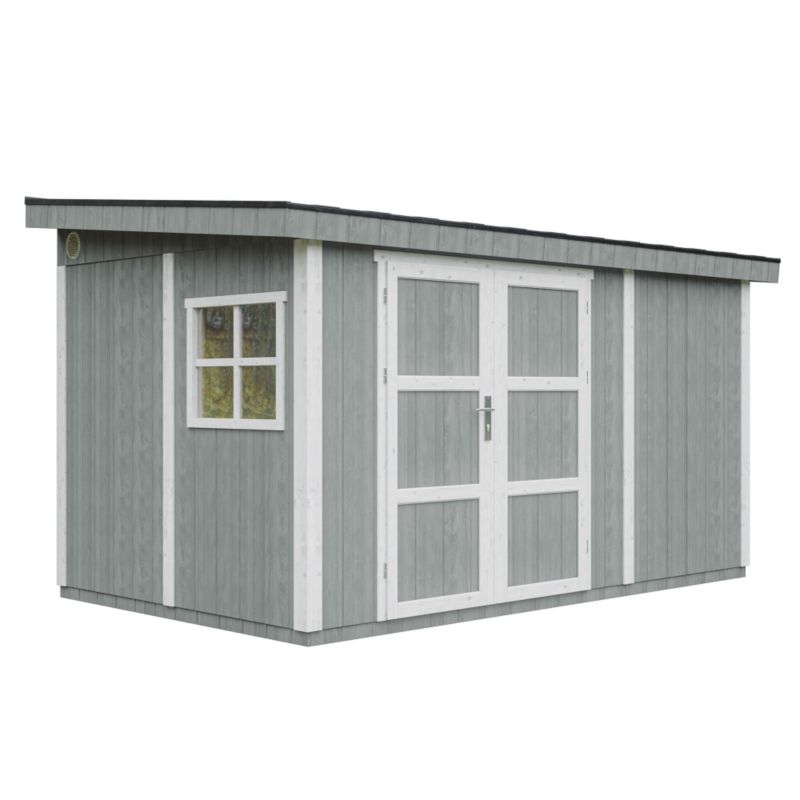 Domek ogrodowy najwyższej jakości Timbela M939-CAVERN STEEL 8.68 m² z podłogą i ścianą boczną 1szt.