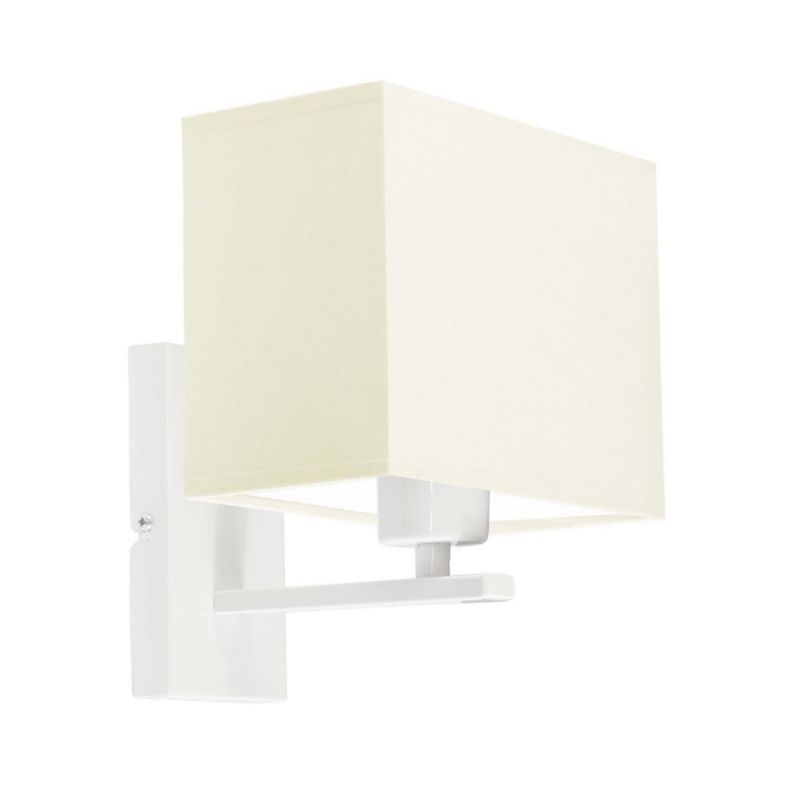 Kinkiet Volta Light Factory Moto Biały/Ecru Abażur 1xE27 1szt.