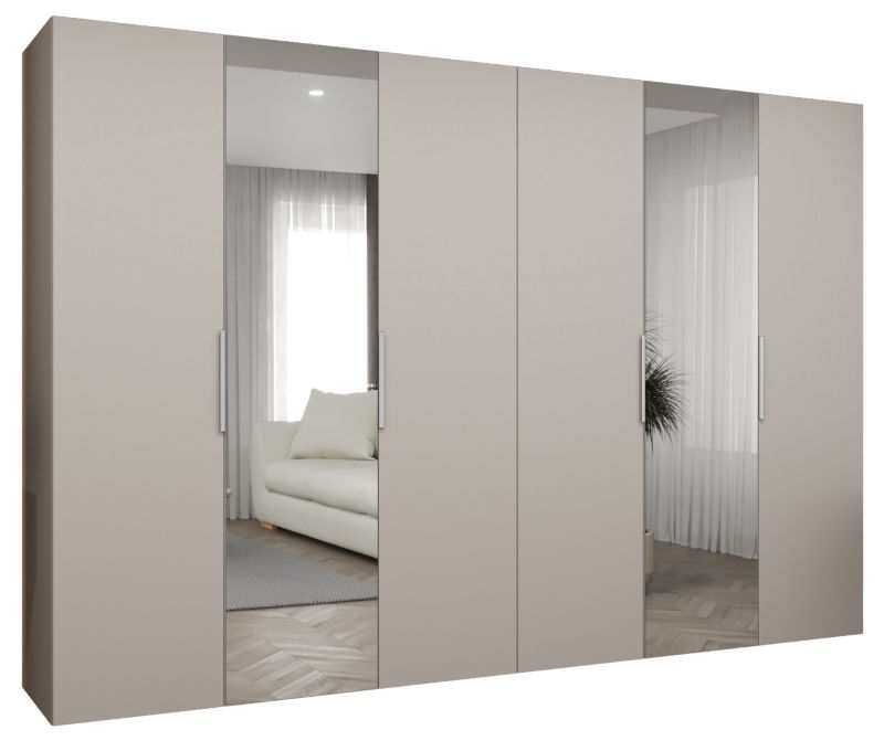 Szafa uchylna Abiks MARBELLA 2 300 wys 202 cm Kaszmir + Kaszmir 1 szt