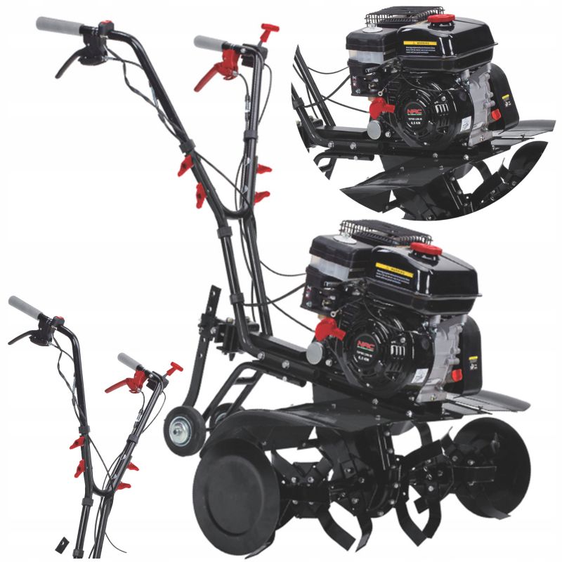 Glebogryzarka spalinowa NAC szerokość robocza 30-80 cm model TIP80-196-M silnik Loncin 6.5 KM bieg wsteczny 1 szt.