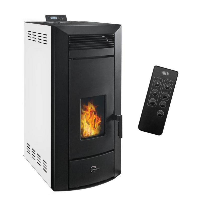 Piec na pelety Sannover Kleona 22,7 kW Hydrauliczny biały 1 szt.