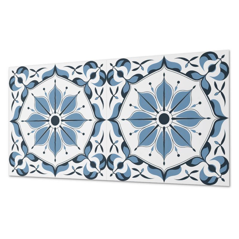 Winylowe Kafelki Samoprzylepne ArtPrintCave 60x30 cm Wzór kwiatowy z detalami 6 szt.