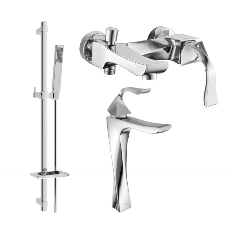 Zestaw wannowy Mexen Estrella chrom 72313DQ02-00 1 szt.