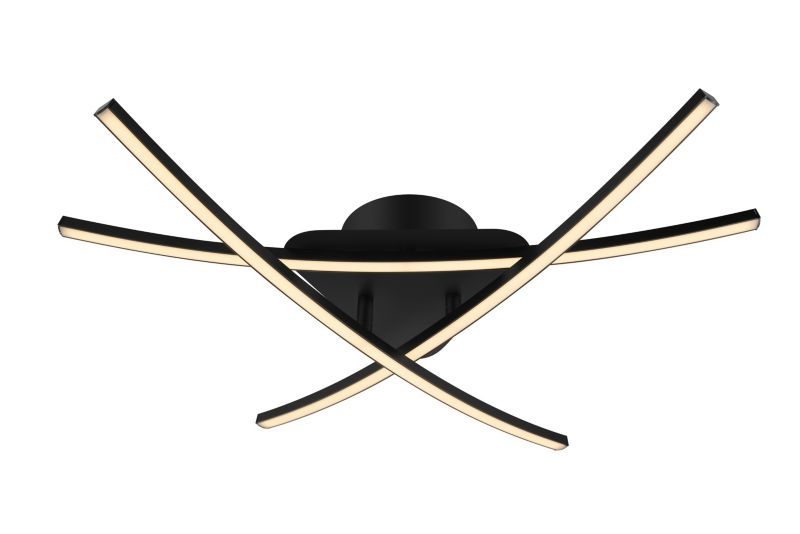 Plafon GoodHome Alani 3 x LED 1700 lm czarny matowy