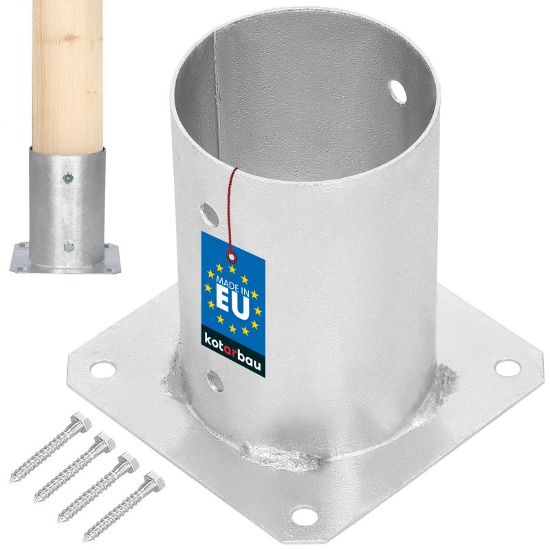 Podstawa słupa KOTARBAU wspornik kotwa fi 100 mm przykręcana 1 szt.