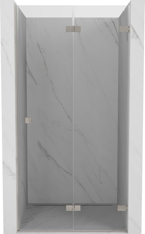 Drzwi prysznicowe składane Mexen Lunar-F transparent nikiel szczotkowany 65x200 cm 1 szt.