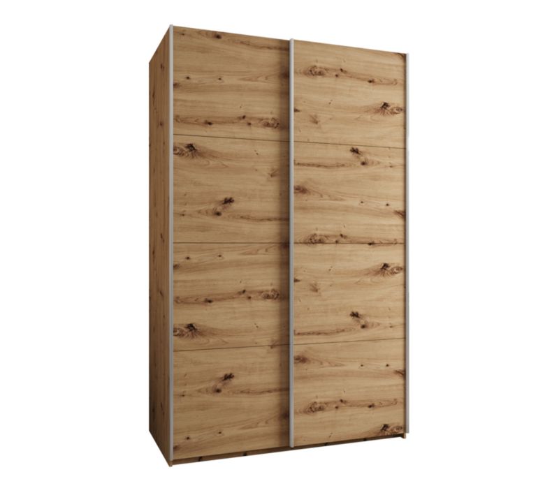 Szafa przesuwna Abiks LUX wysoka szer.160cm artisan/artisan/srebrny 1szt.