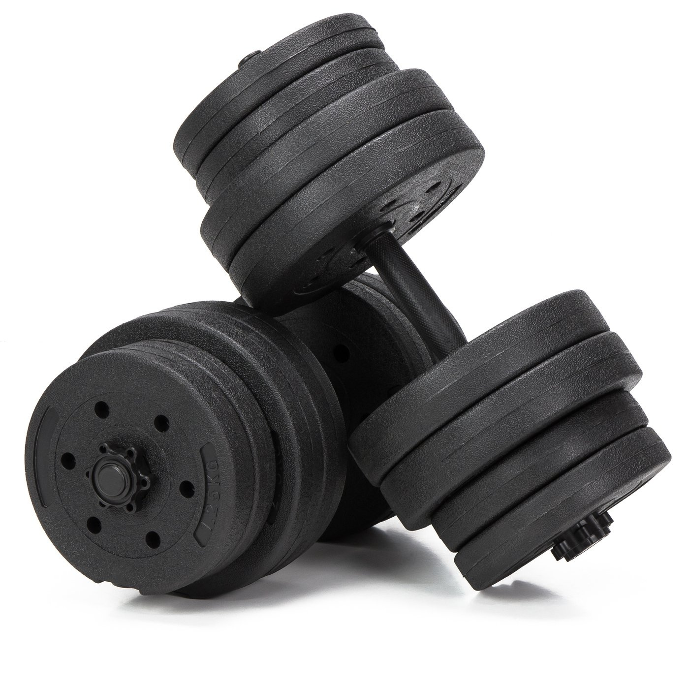 Hantle Regulowane 30kg z Gryfem zestaw 2x15kg Bitumiczne