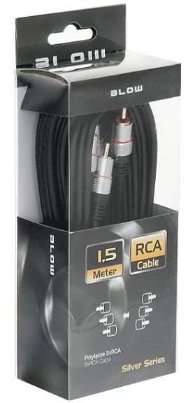 BLOW Kabel 3xRCA - 3xRCA (chinch) 1,5m 92-627 - Henryx24