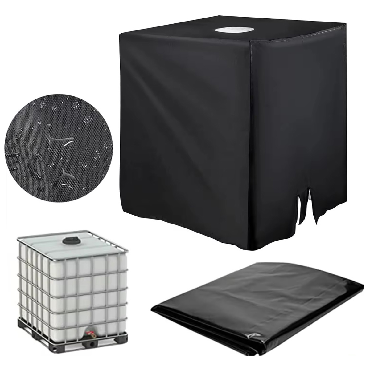 Osłona zbiornika na wodę Pokrowiec DA203 czarna 1000l - Henryx24