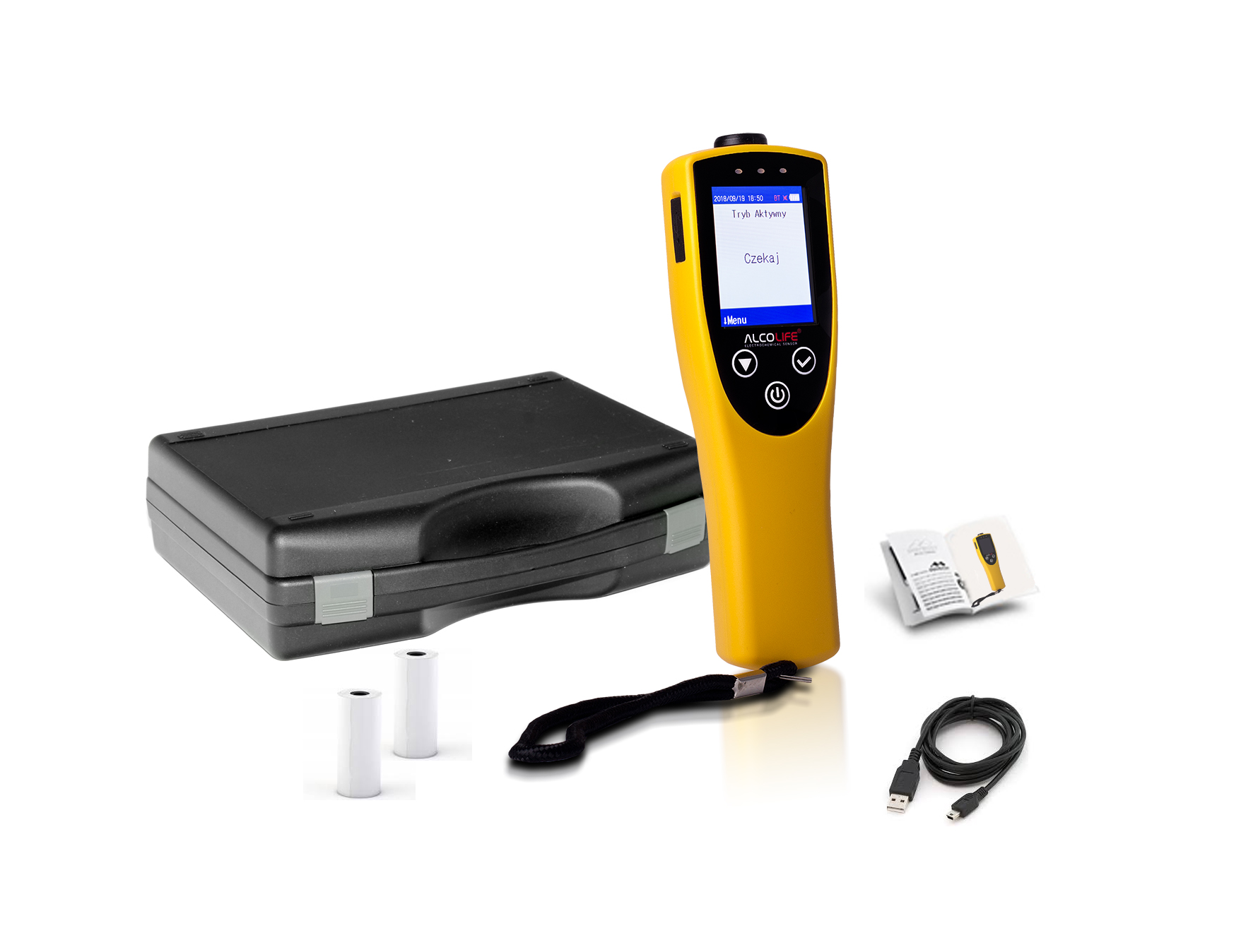 Alkomat z drukarką ALCOLIFE F9 - Alkopomiar.pl