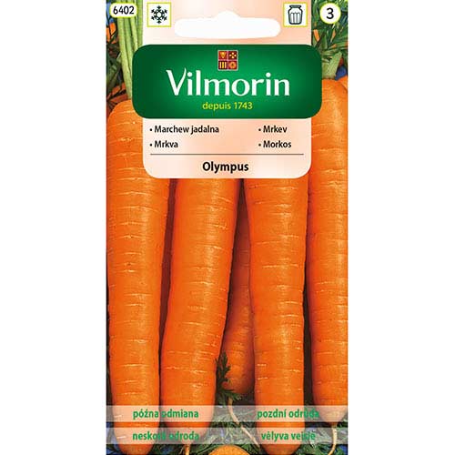 1 szt, Marchew Olympus Vilmorin - Nasiona: Ilość w opakowaniu: 5 g