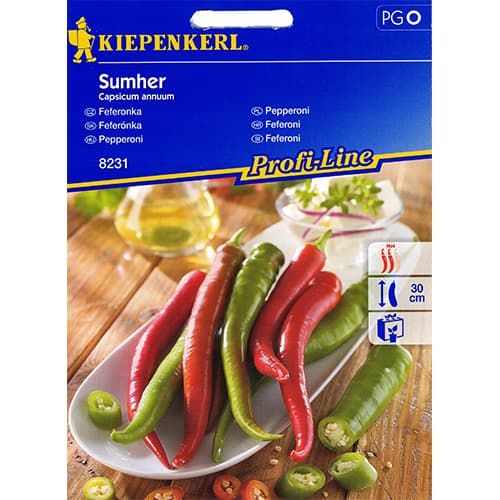 1 szt, Papryka ostra peperoni Sumher F1 Kiepenkerl - Nasiona: Ilość w opakowaniu: 1 opak