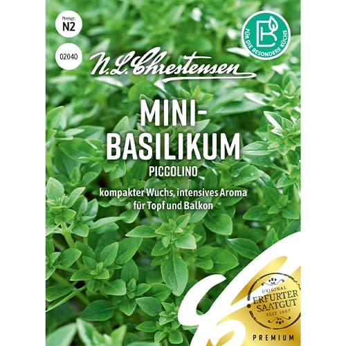 1 szt, Bazylia mini Piccolino - Nasiona: Ilość w opakowaniu: 820 szt.