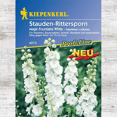 1 szt, Ostróżka ogrodowa Magic Fountains White - Nasiona: Ilość w opakowaniu: 1 opak