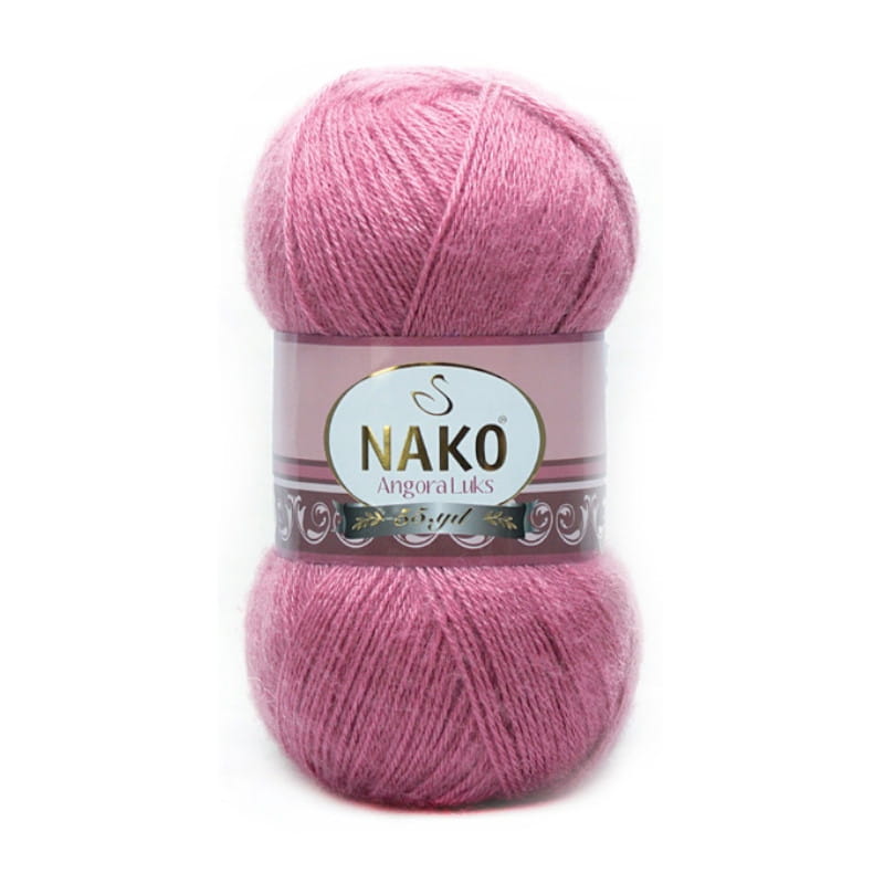 Włóczka NAKO ANGORA LUKS 100g kolor: 6682 róż