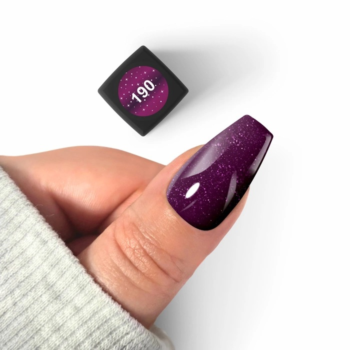 Silcare Lakier hybrydowy Flexy Cosmic Burgundy 190, 4,5 g