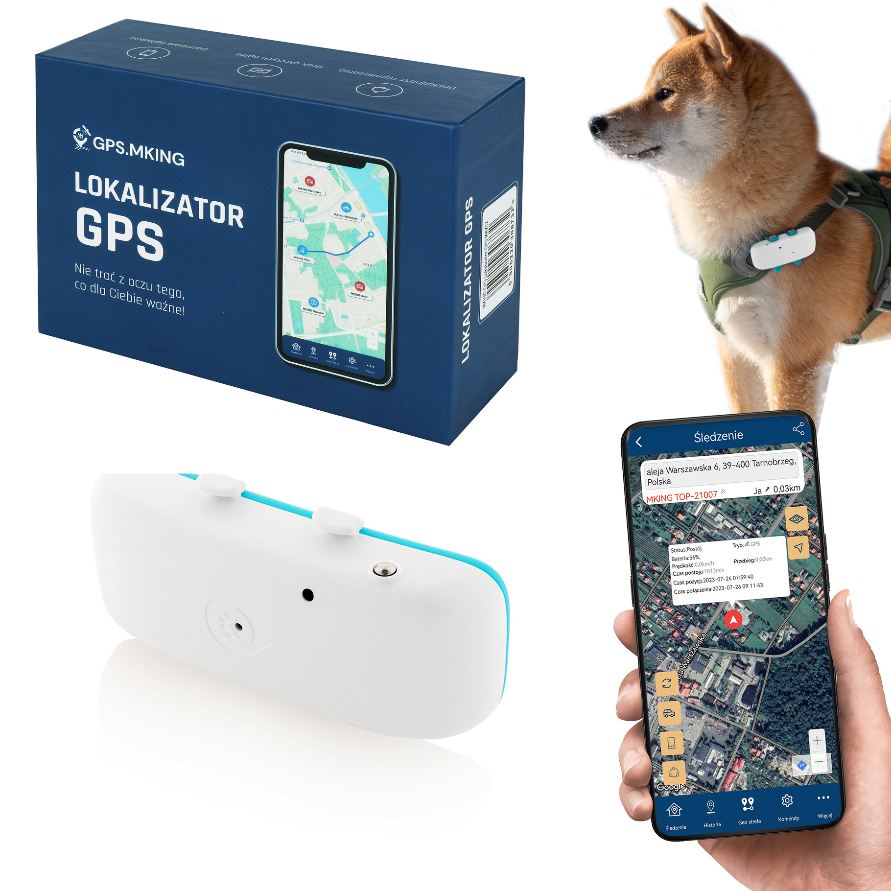 LOKALIZATOR GPS MK032 PSA KOTA APLIKACJA