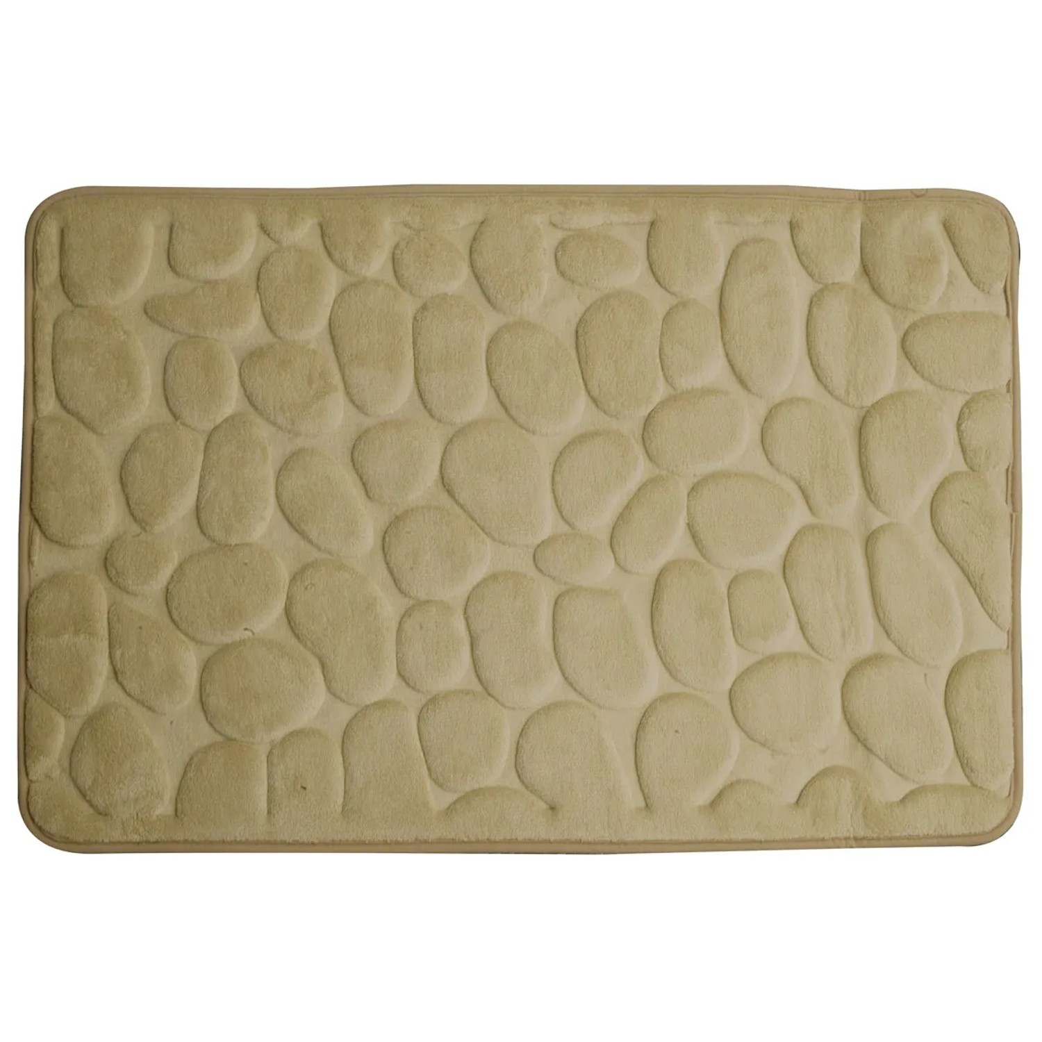 Dywanik łazienkowy Stone 50 x 80 cm beżowy