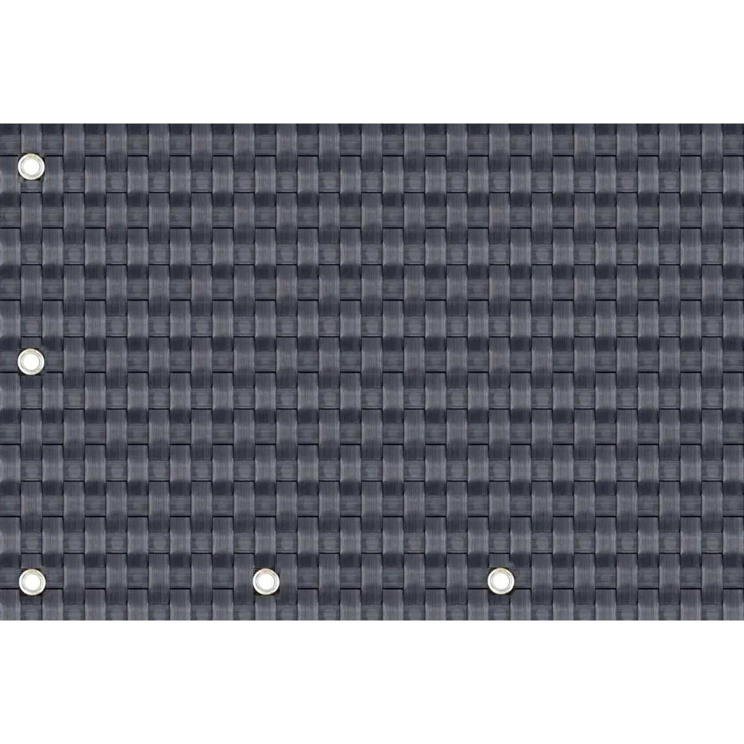 Mata rattanowa na wymiar grafitowa - 10 x 110 cm