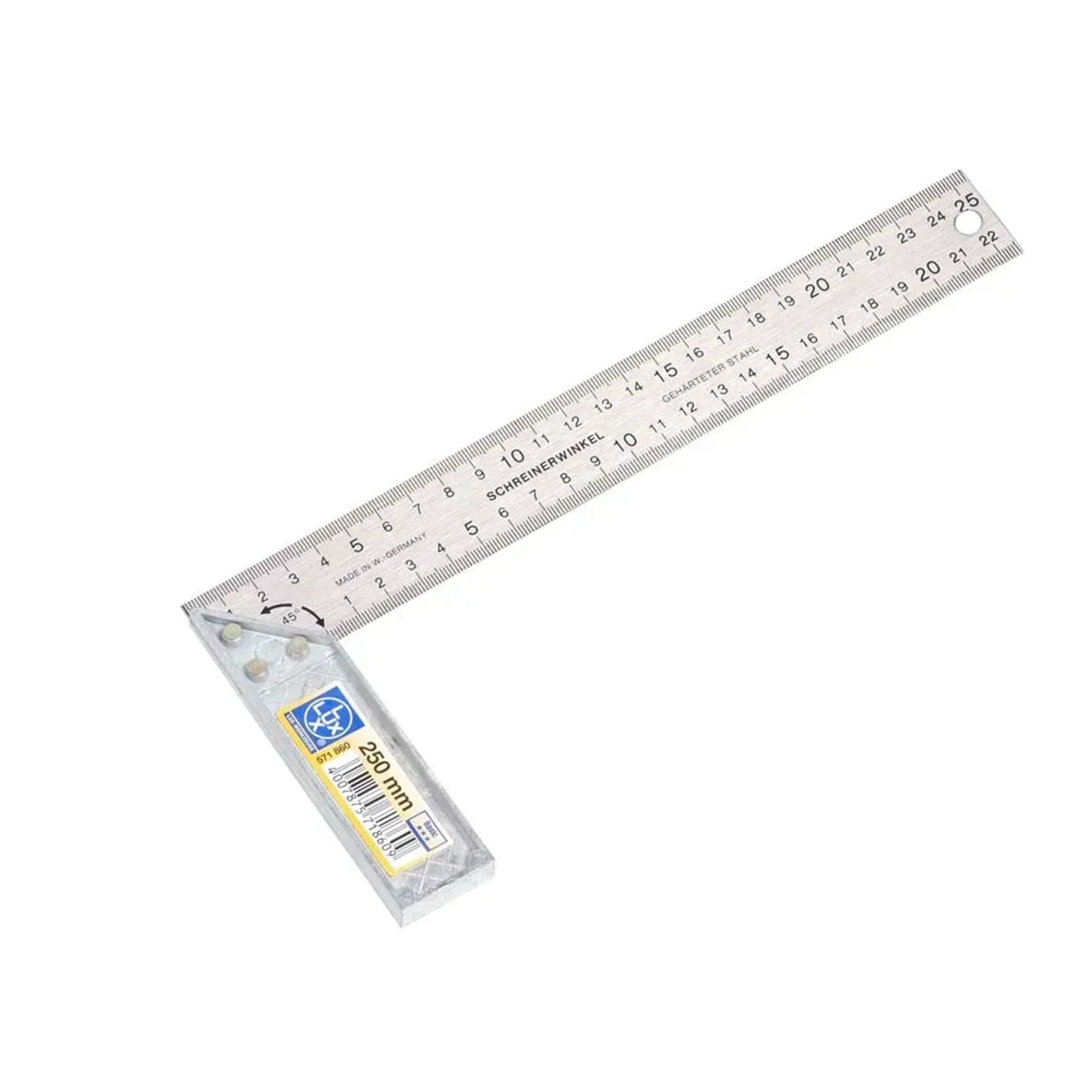 LUX-TOOLS Kątownik aluminiowy 250 mm