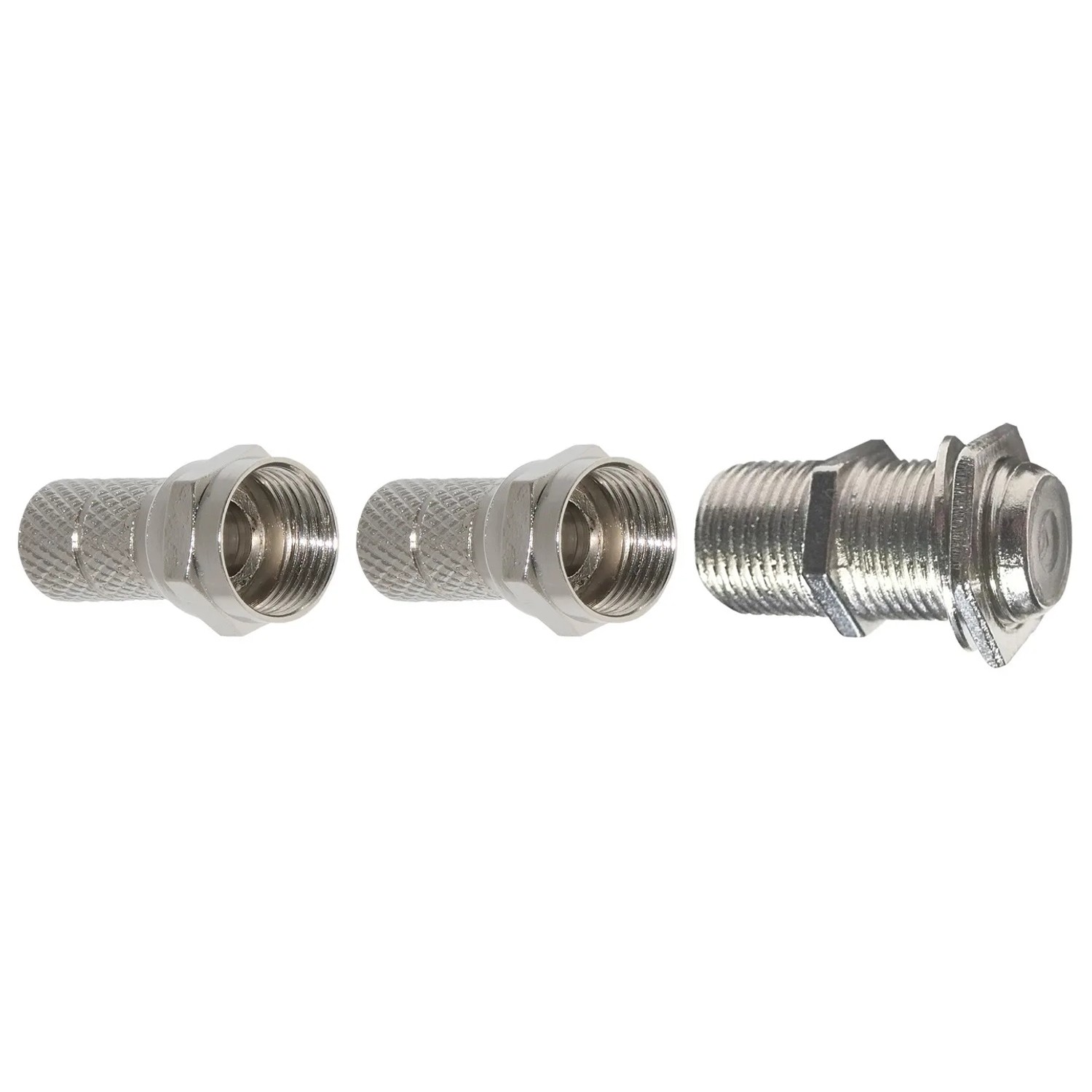 DPM Gniazdo F podwójne + 2 x wtyk F