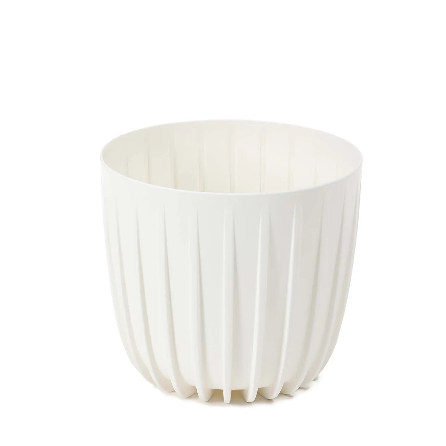 Osłonka Mira niska kremowa recycled - śr. 20 cm