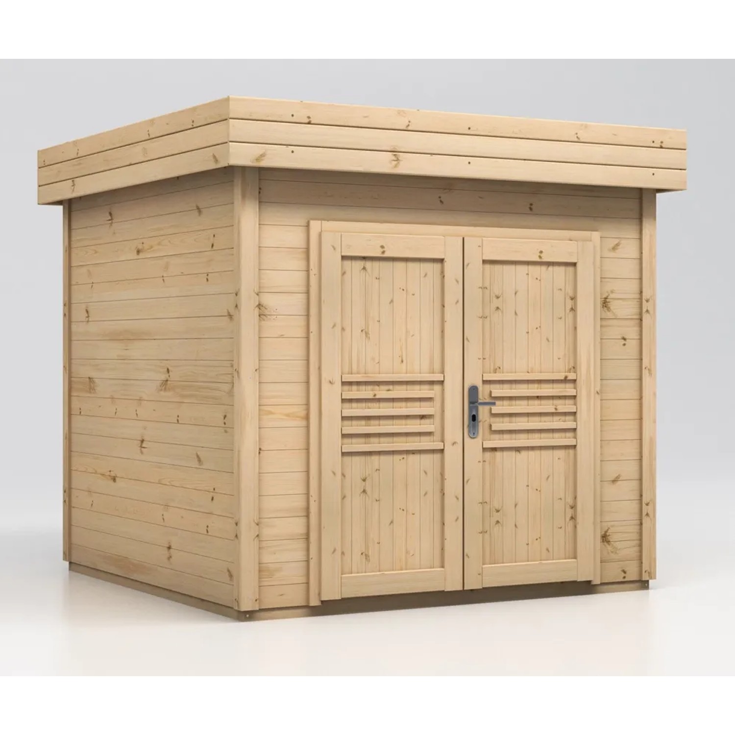 Domek ogrodowy Malwa drzwi podwójne - 284 x 278 cm, wys. 246,5 cm