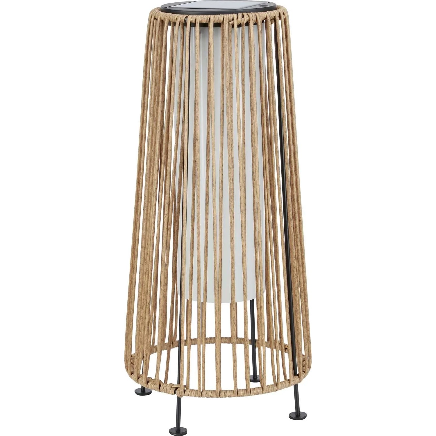 Lampa solarna stojąca SADALI kosz wys. 45 cm IP44 natural