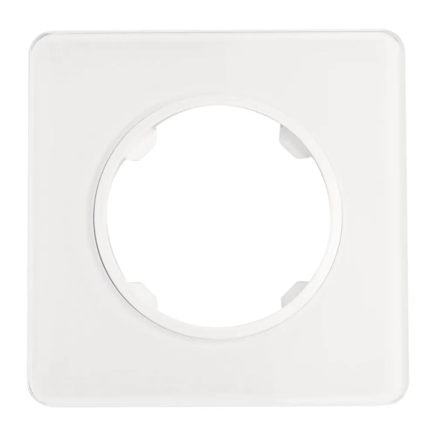 Electromalt Ramka Oval 1-krotna szkło biała