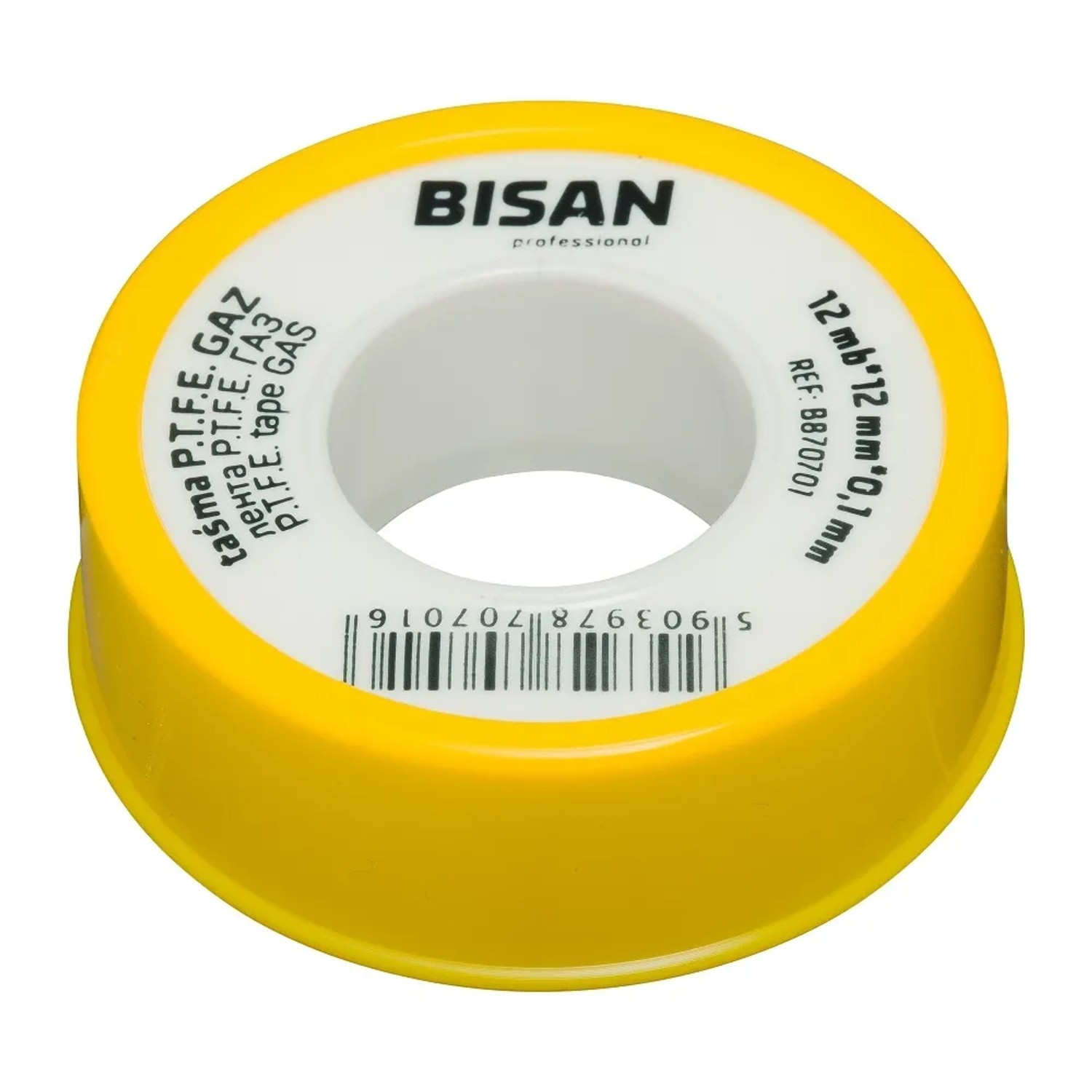 Bisan Taśma teflonowa do instalacji gazowych 12 mm / 12 mb