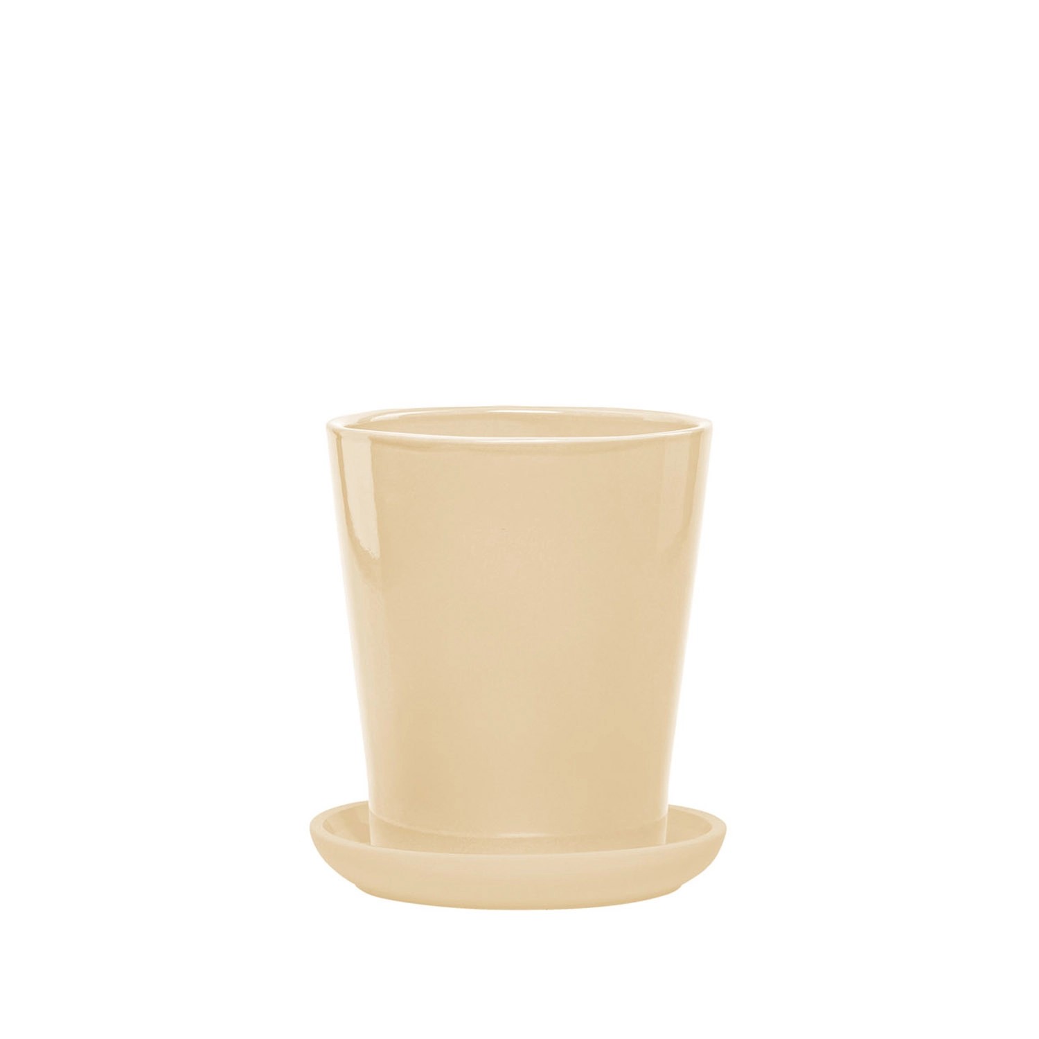 Donica z podstawką Irma kość słoniowa - 31 cm