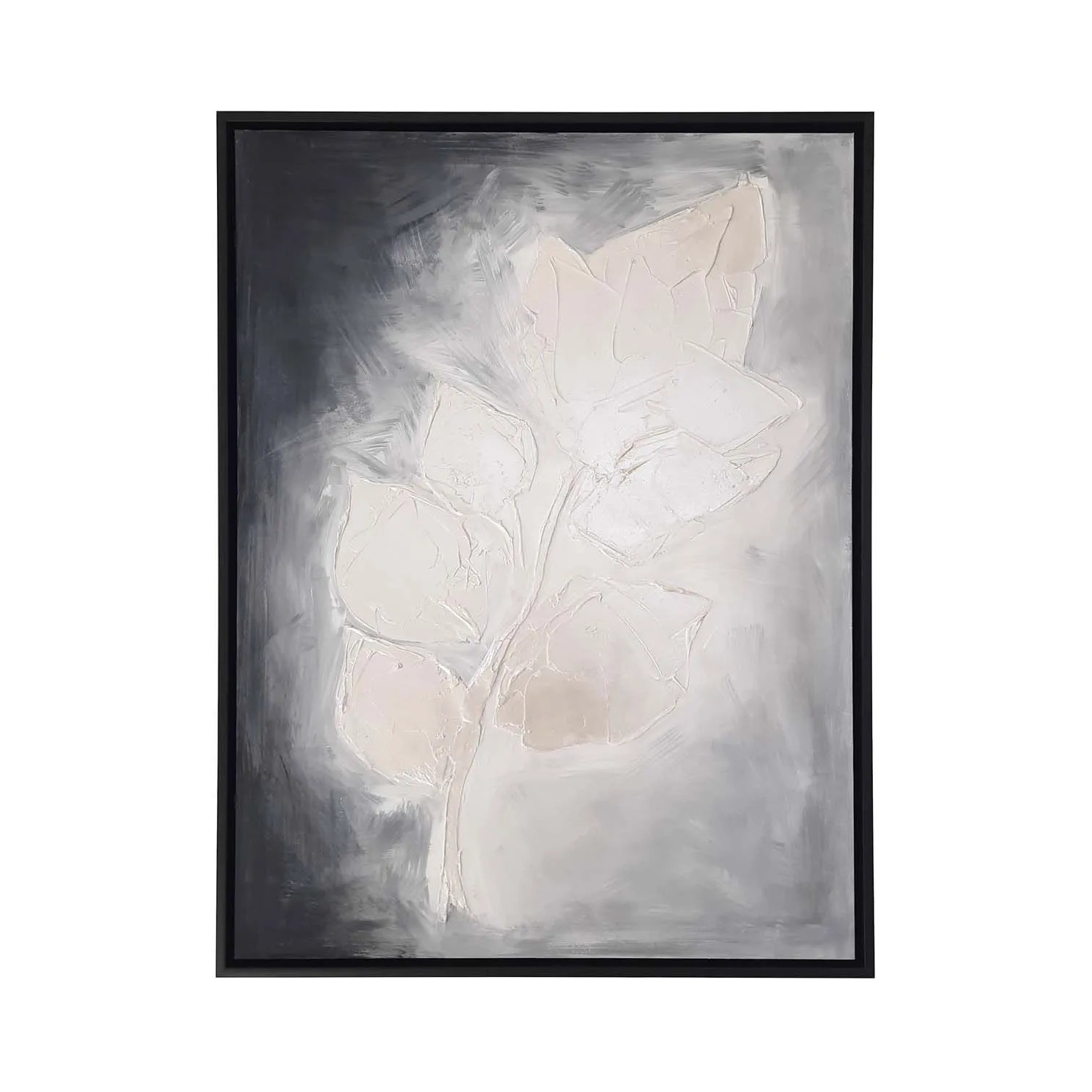 Frames Factory Obraz ELKA kwiat w ciemnej ramie 63 x 83 cm