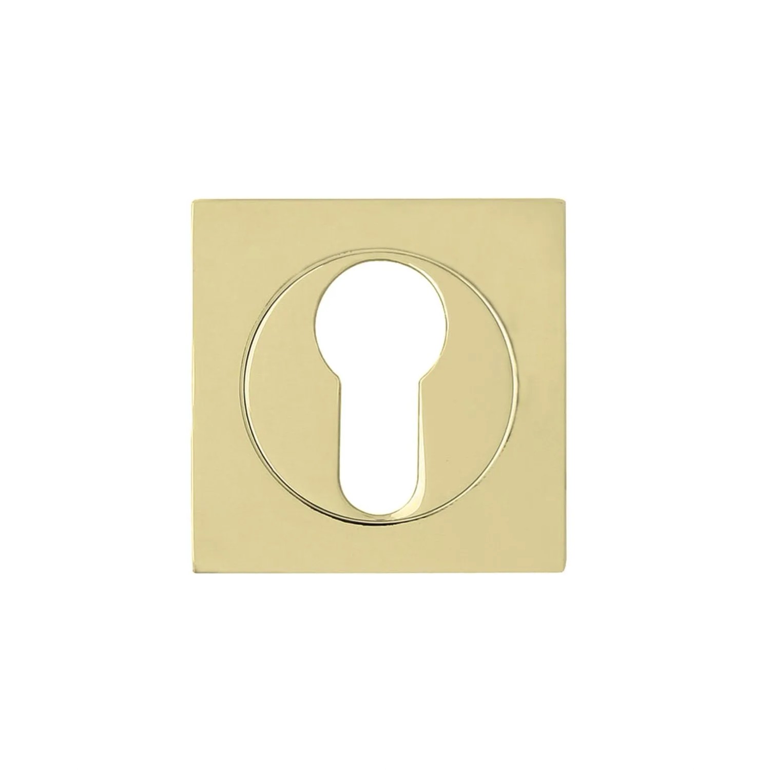 Domino Rozeta Quadro M1 kwadrat na wkładkę mosiądz