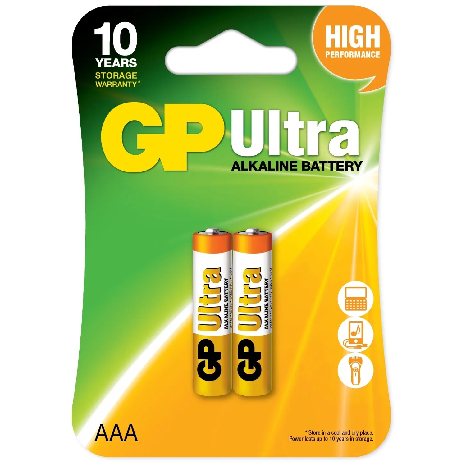 GP Baterie alkaliczne LR03/AAA 2 szt