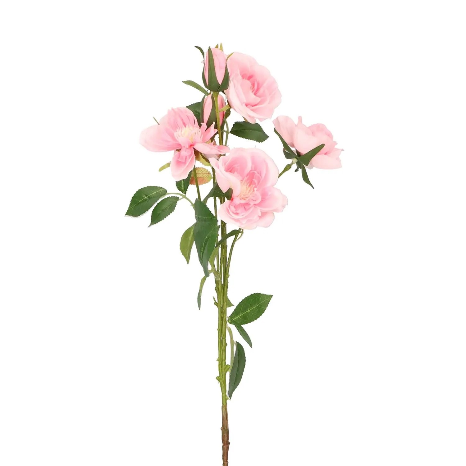 Róża różowa sztuczny bukiet - 72 cm