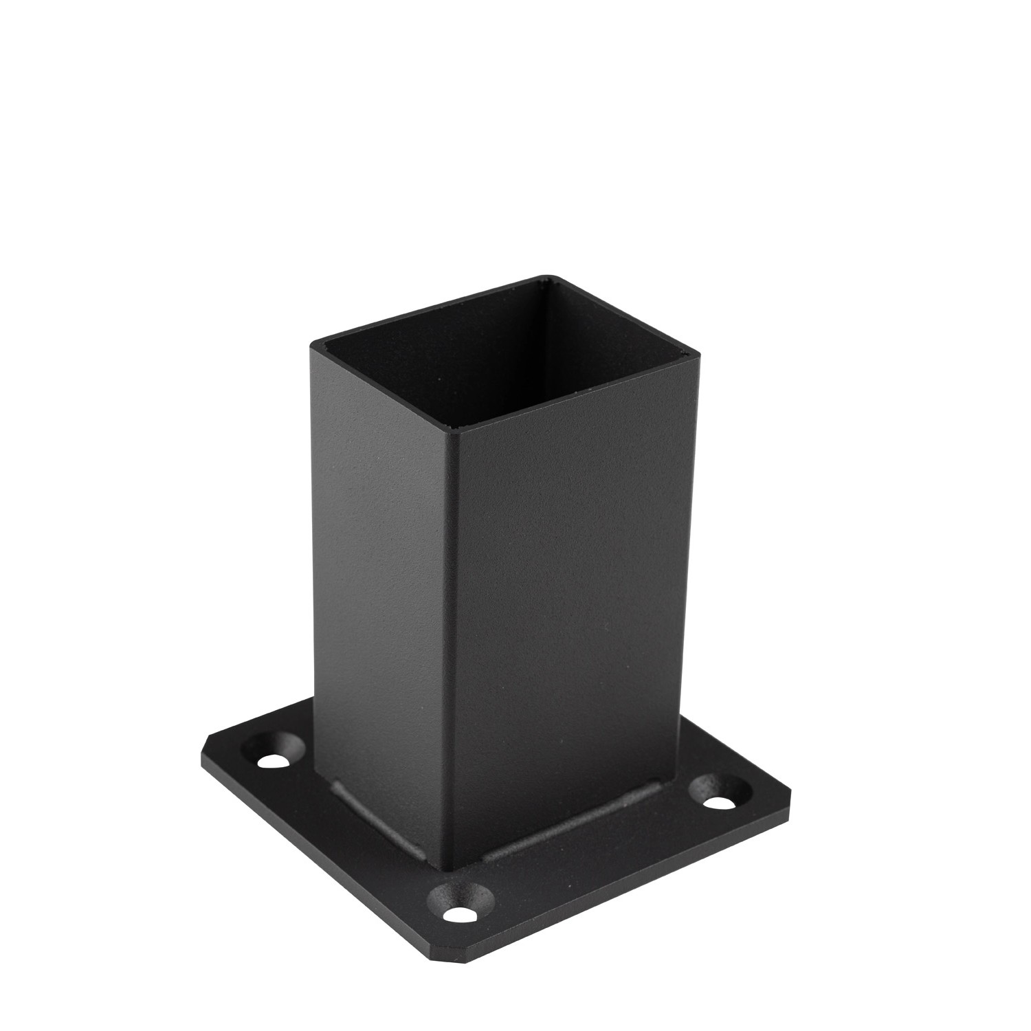 Kornik Mocowanie słupka prostokątnego poziome stal nierdzewna antracyt