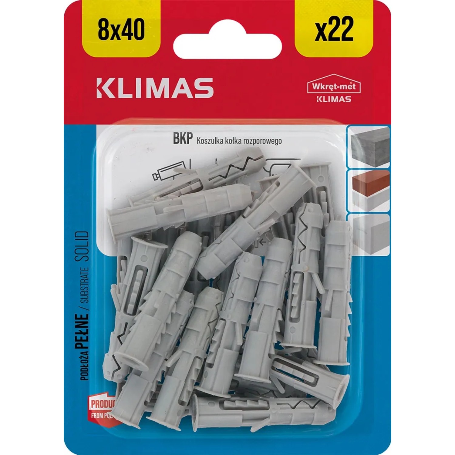 Wkręt-met Koszulka kołka rozporowego 8 mm x 40 mm