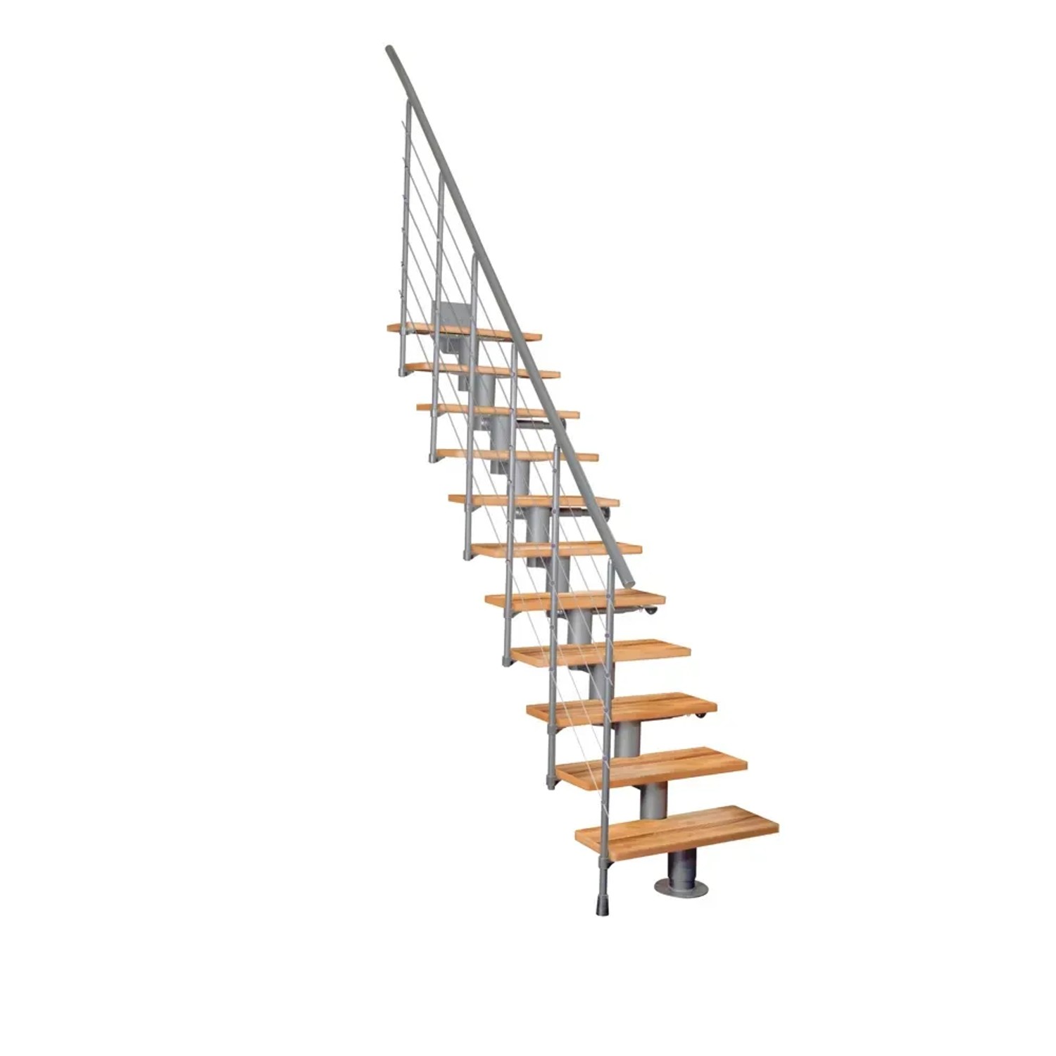 Atrium System Schody Modułowe Dixi, buk naturalny