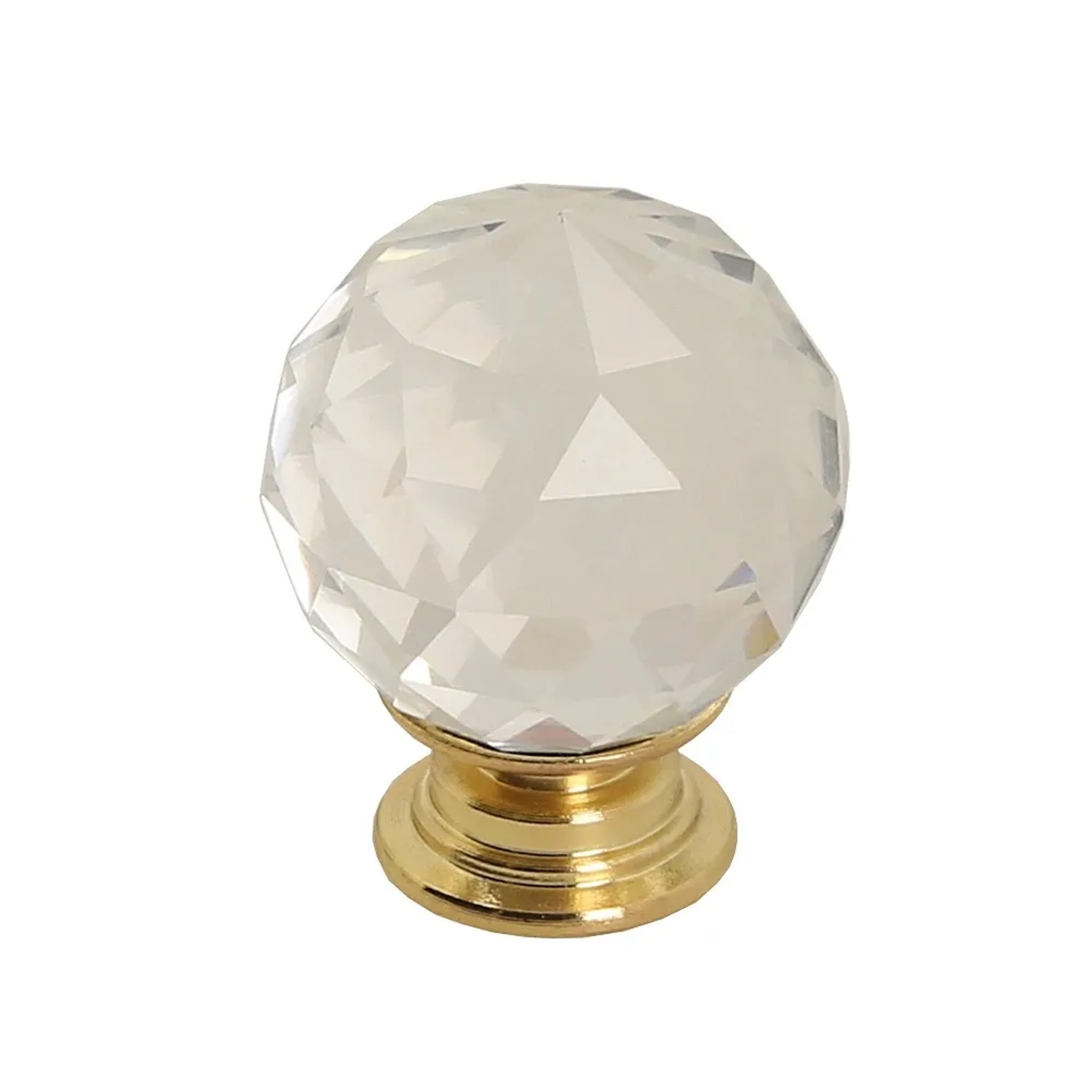 Gamet Gałka meblowa GP14 transparentny/złoty 30 mm