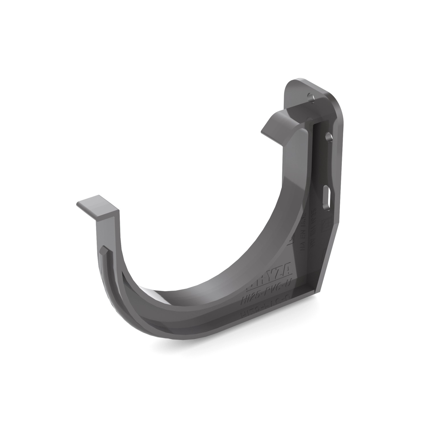 Bryza Uchwyt rynnowy 125 mm PVC grafit