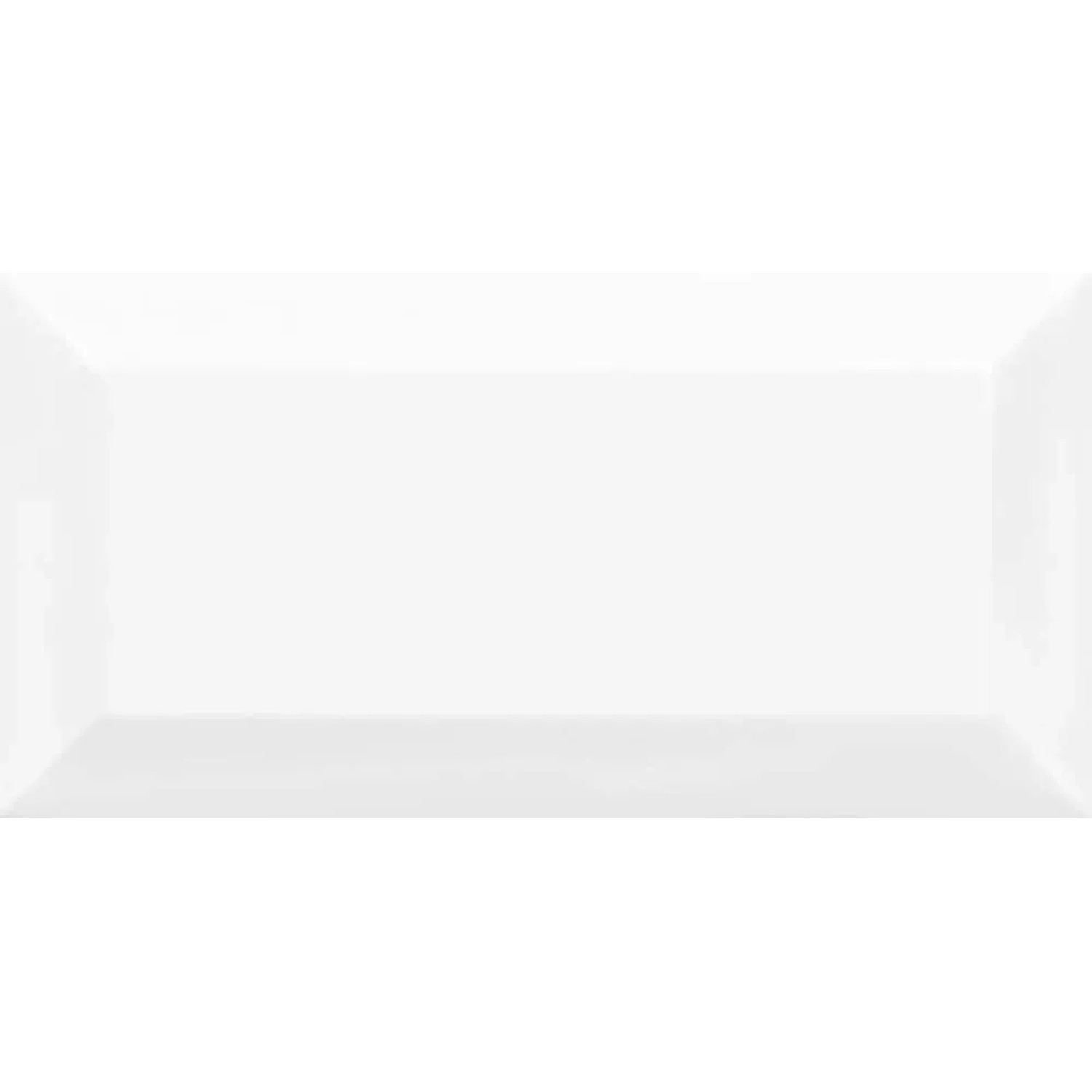 Glazura Metrotiles fazowana biała 10 x 20 cm