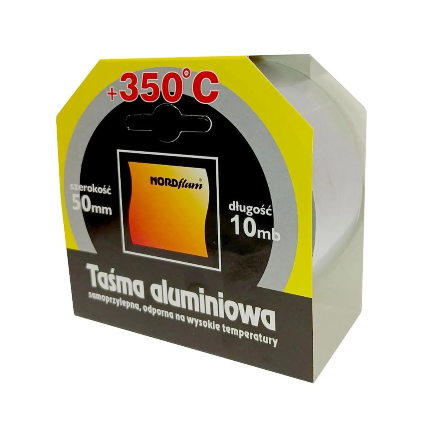 Nordflam Taśma izolacyjna aluminiowa 350°C 10mb 50mm